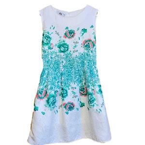 Women’s Green and pink dress